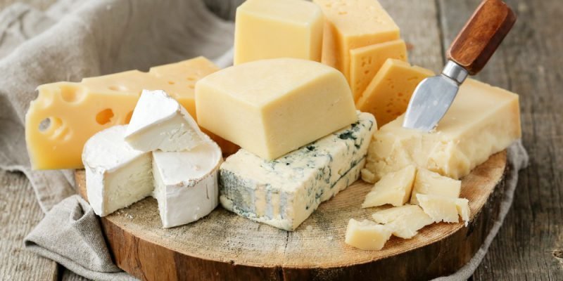 delicious pieces cheese